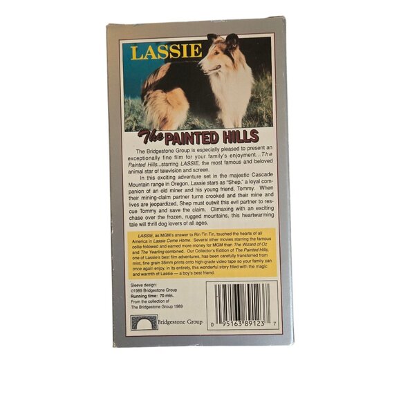Lassie The Painted Hills VHS Collectors Edition 1989 Color Family Movie - Picture 3 of 11